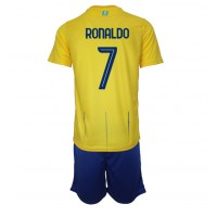 Fotbalové Dres Al-Nassr Cristiano Ronaldo #7 Dětské Domácí 2023-24 Krátký Rukáv (+ trenýrky)